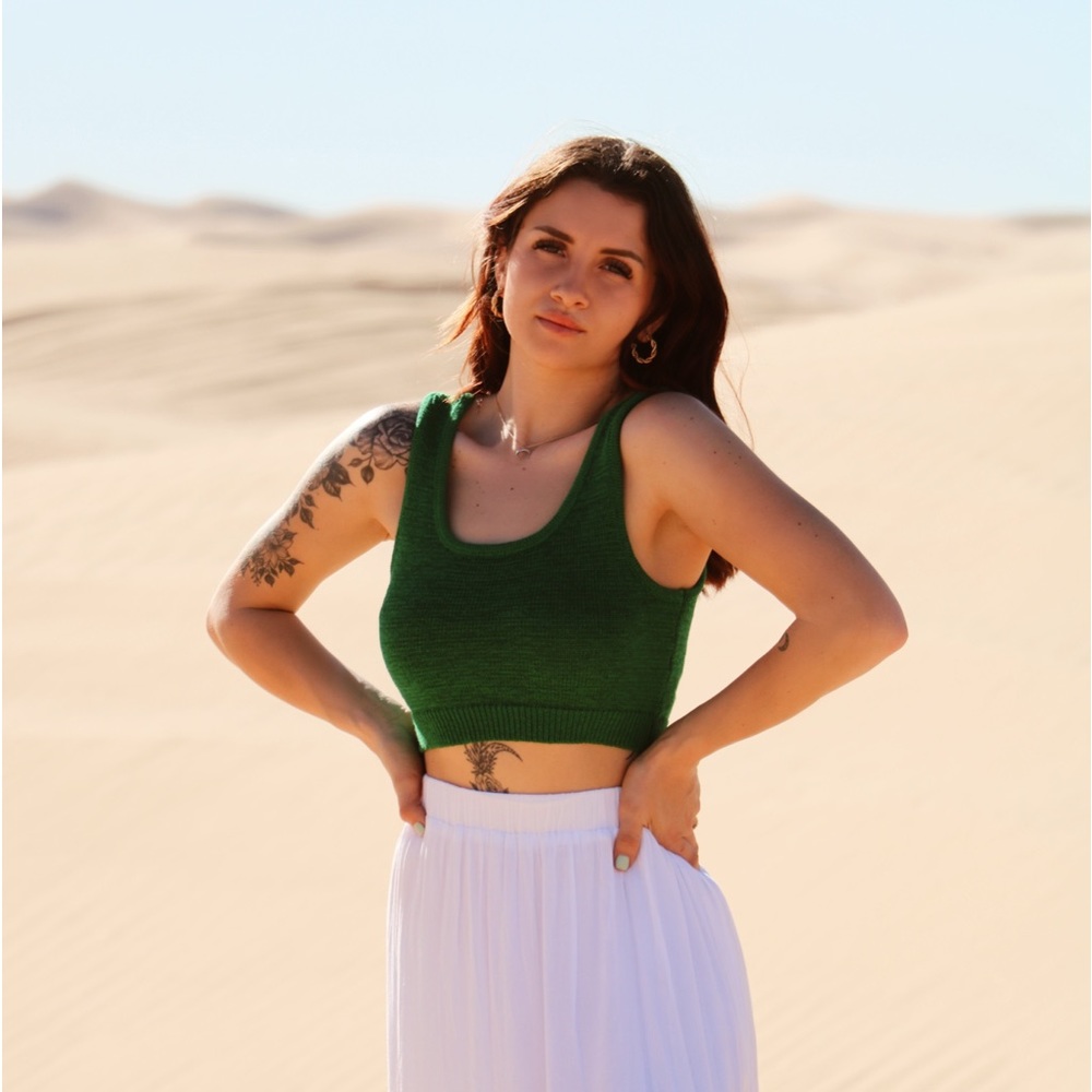 Green Knit Tank